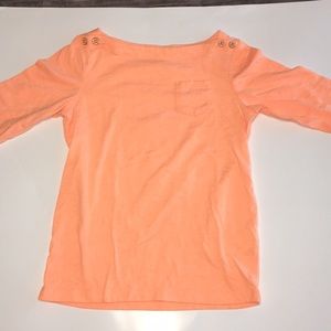Orange long sleeve shirt